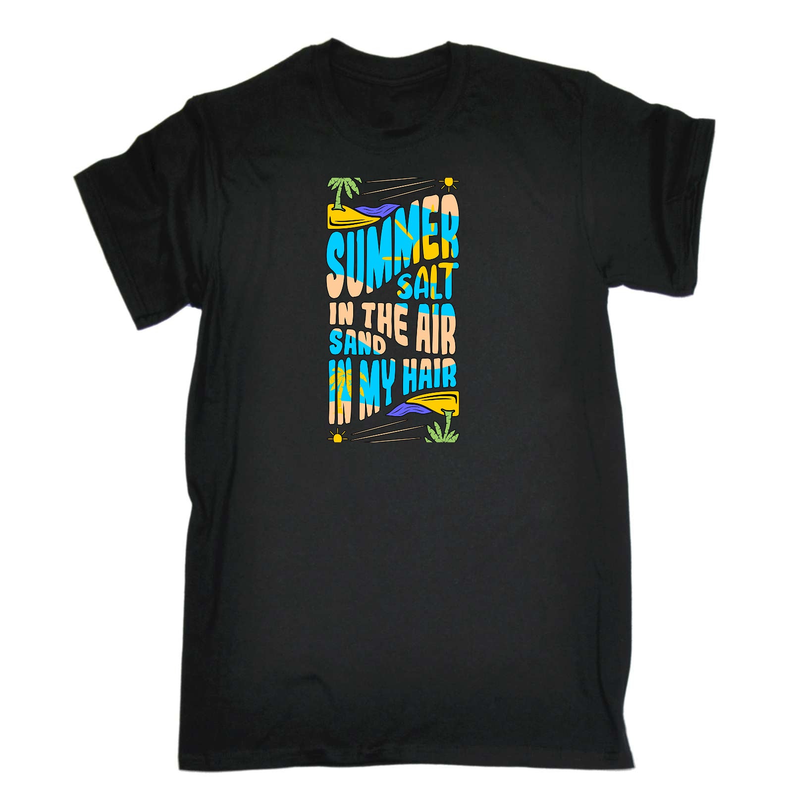 Summer Salt In The Air Sand Hair Surfing - Mens Funny T-Shirt Tshirts