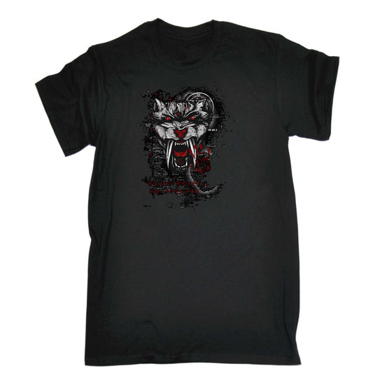 Fang Tiger - Mens Funny T-Shirt Tshirts