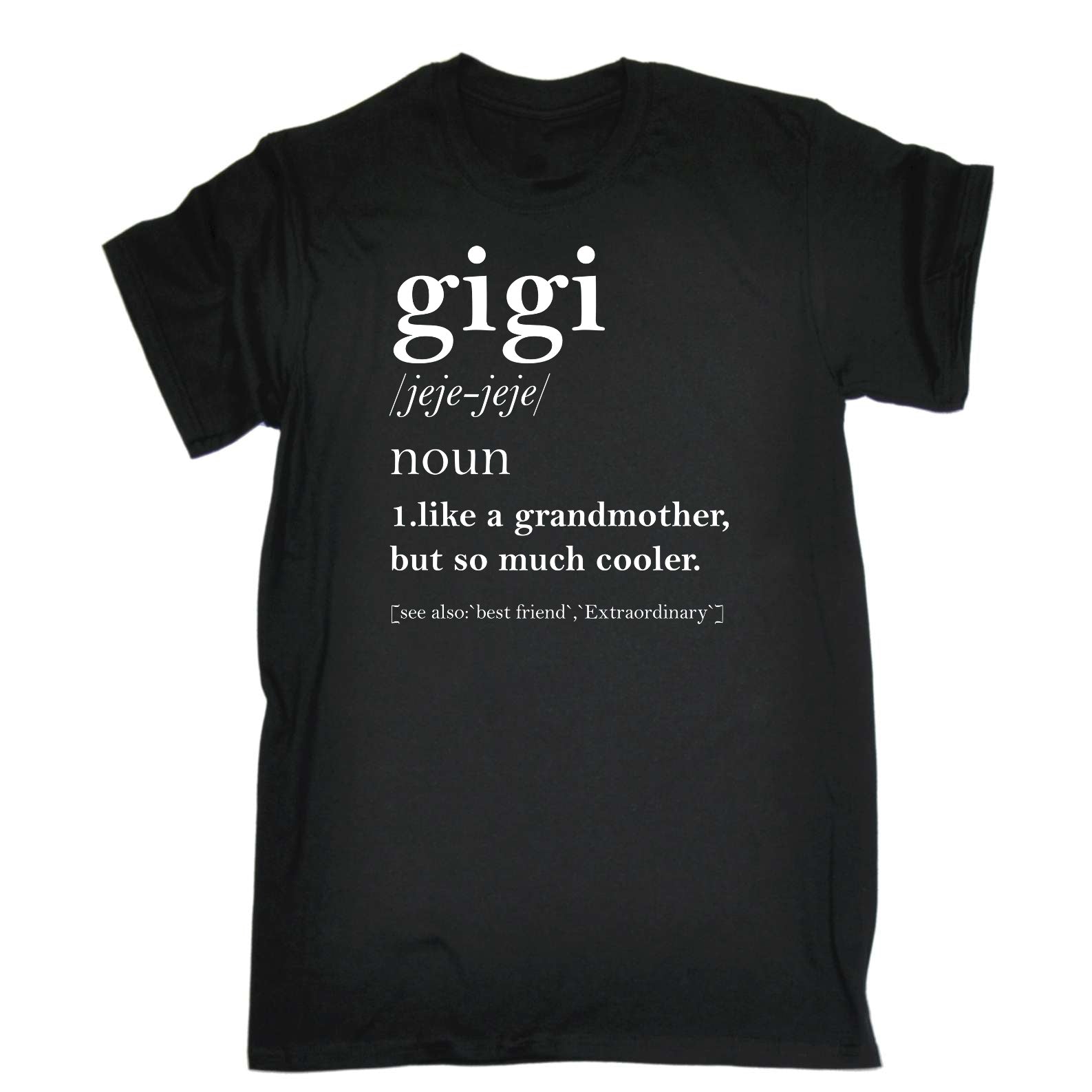 Gigi Noun Definition Grandmother Nana - Mens Funny T-Shirt Tshirts