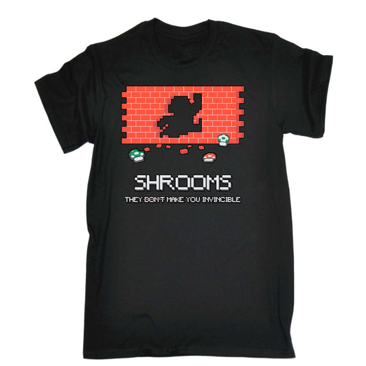 Shroom Make You Invincible Cartoon - Mens Funny T-Shirt Tshirts