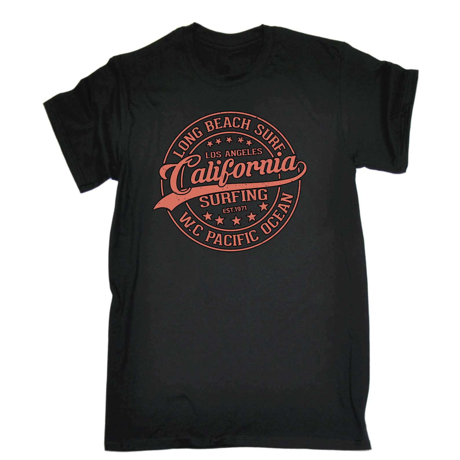 Long Beach California Surfing Surf - Mens Funny T-Shirt Tshirts