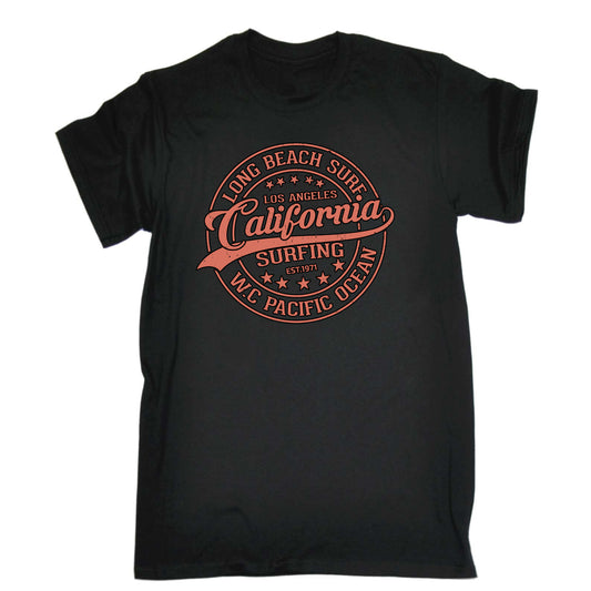 Long Beach California Surfing Surf - Mens Funny T-Shirt Tshirts