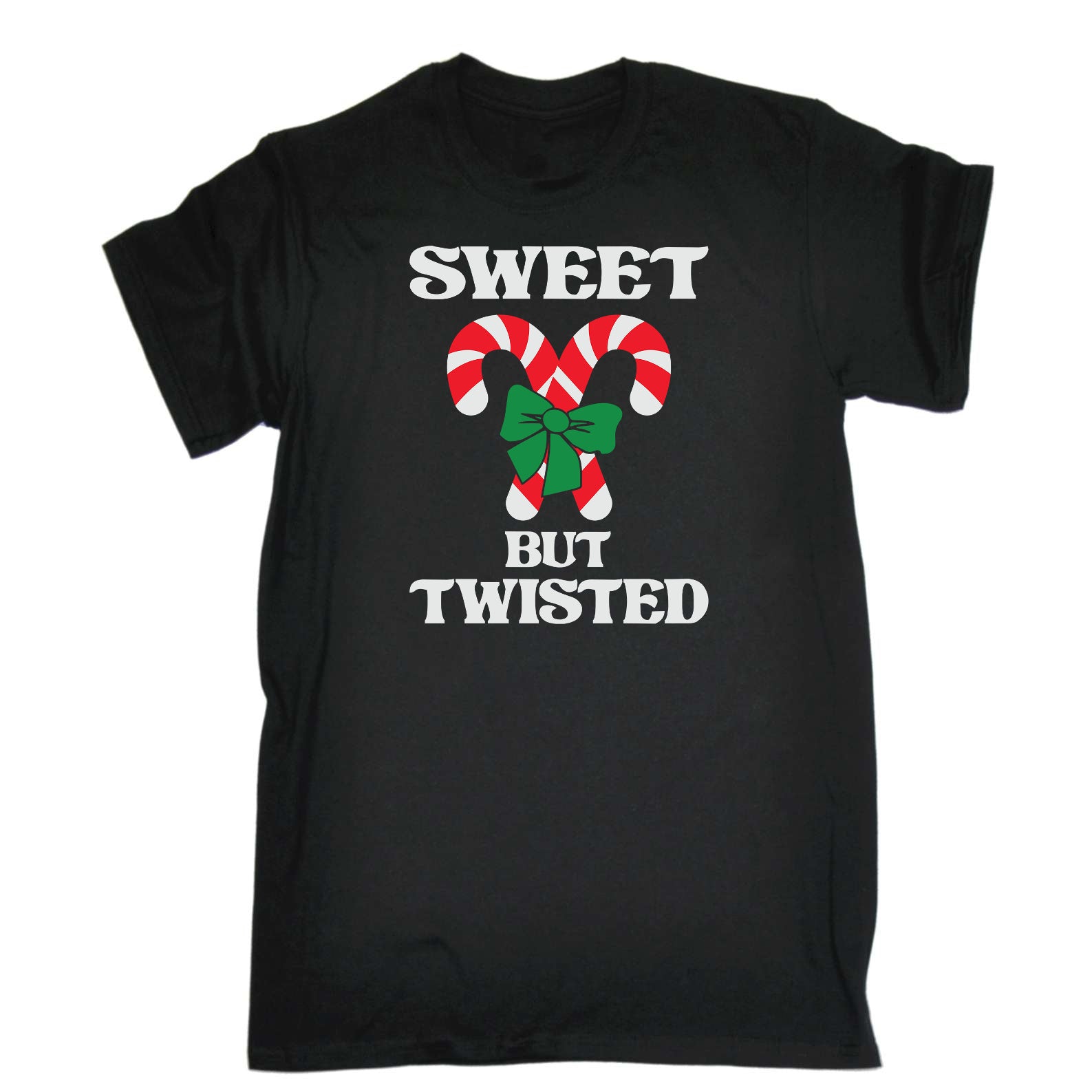 Sweet But Twisted Christmas Xmas Candy - Mens Funny T-Shirt Tshirts