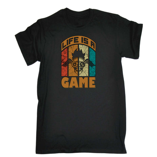 Life Is A Game Gamer - Mens Funny T-Shirt Tshirts