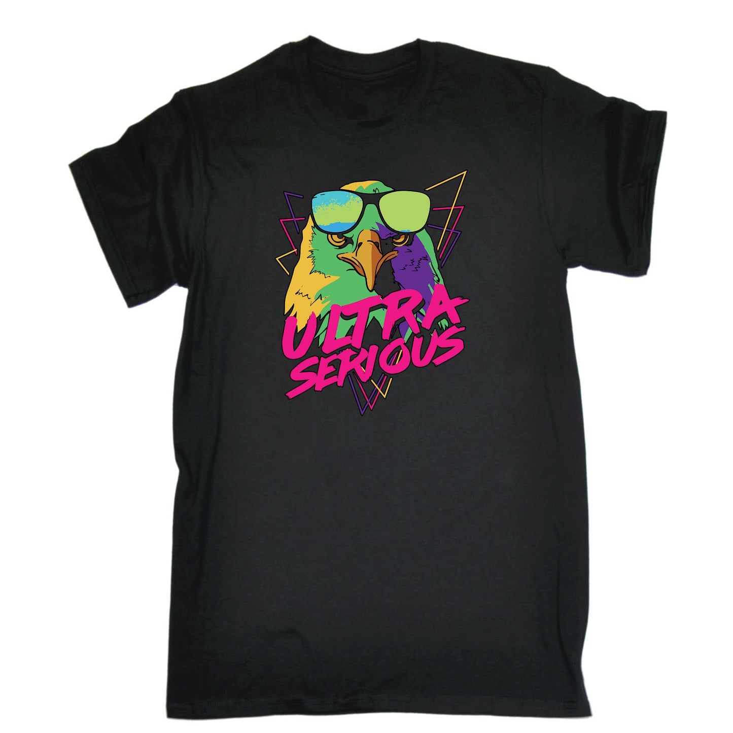 Ultra Serious Eagle Retro - Mens Funny T-Shirt Tshirts