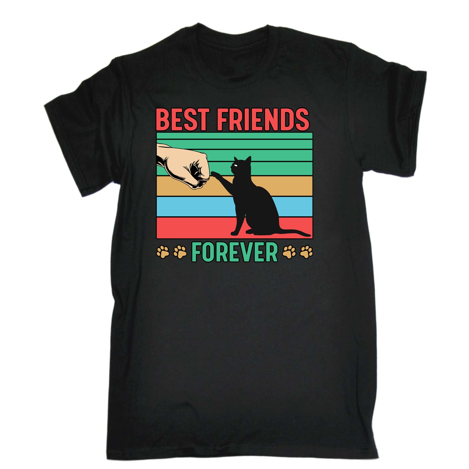 Best Friends Forever Cat Cats Kitten Pussy - Mens Funny T-Shirt Tshirts