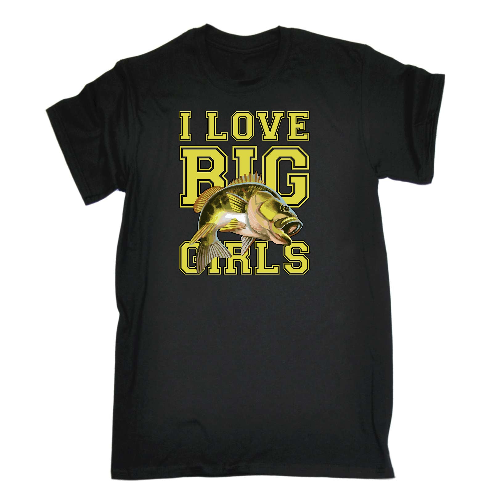 I Love Big Girls Fishing Angling Fish - Mens Funny T-Shirt Tshirts