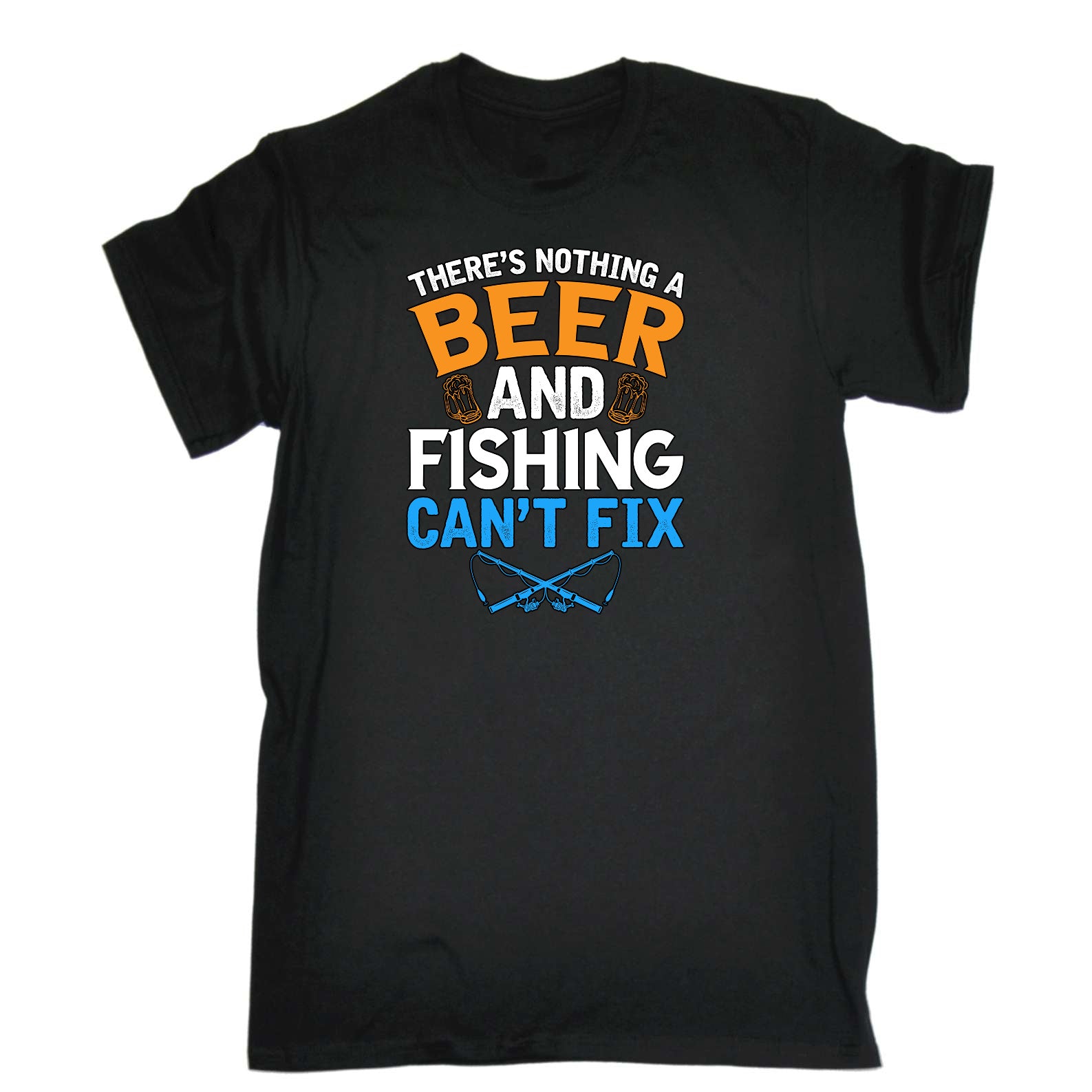 Nothing A Beer And Fishing Cant Fix Alcohol - Mens Funny T-Shirt Tshirts