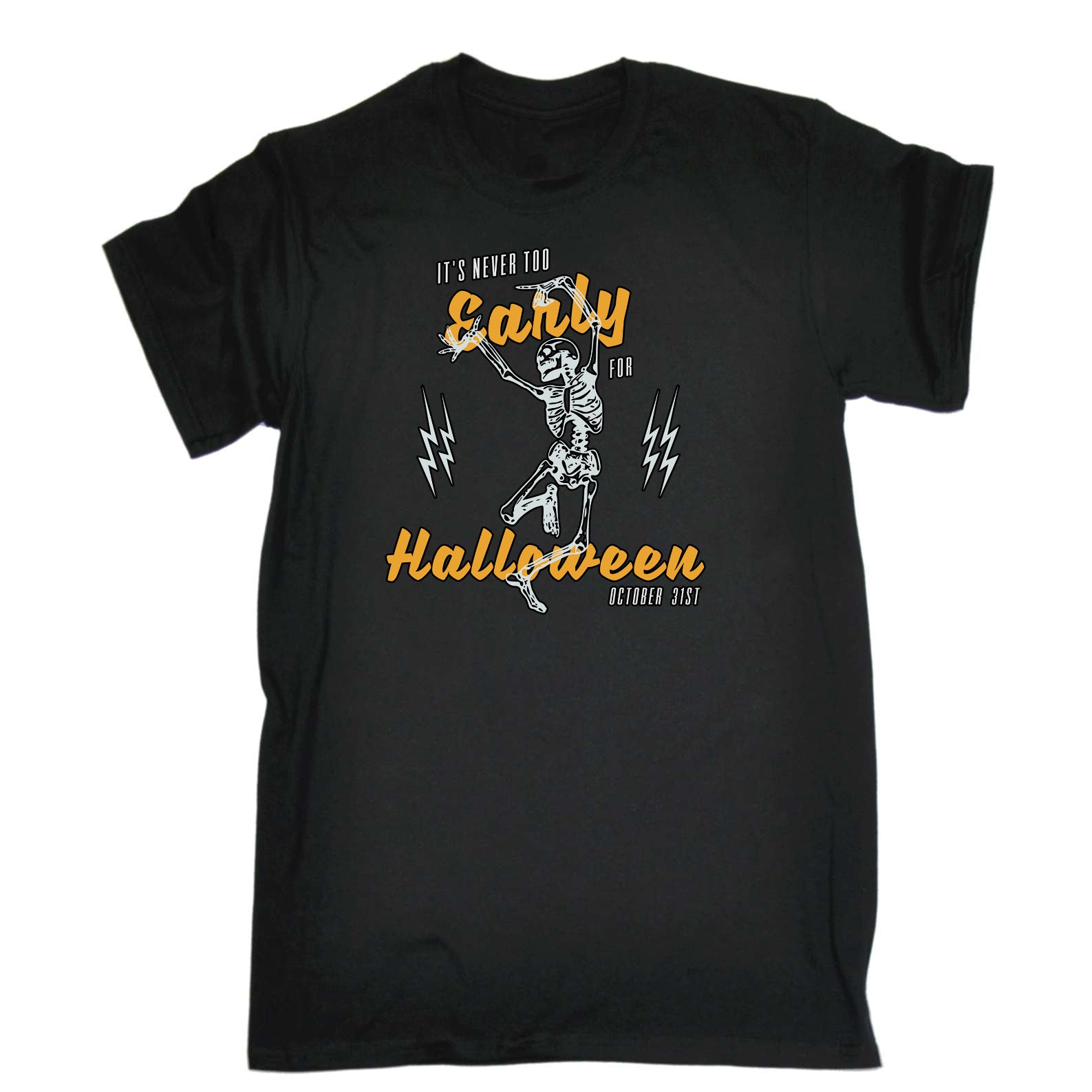 Never Too Early For Halloween - Mens Funny T-Shirt Tshirts