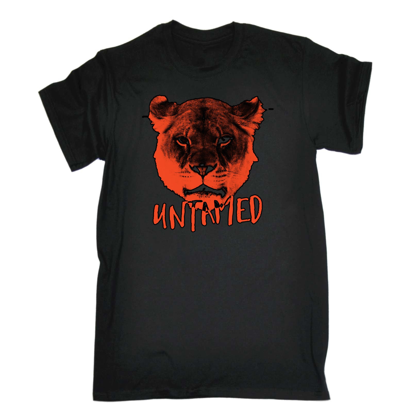 Untamed Lion - Mens Funny T-Shirt Tshirts