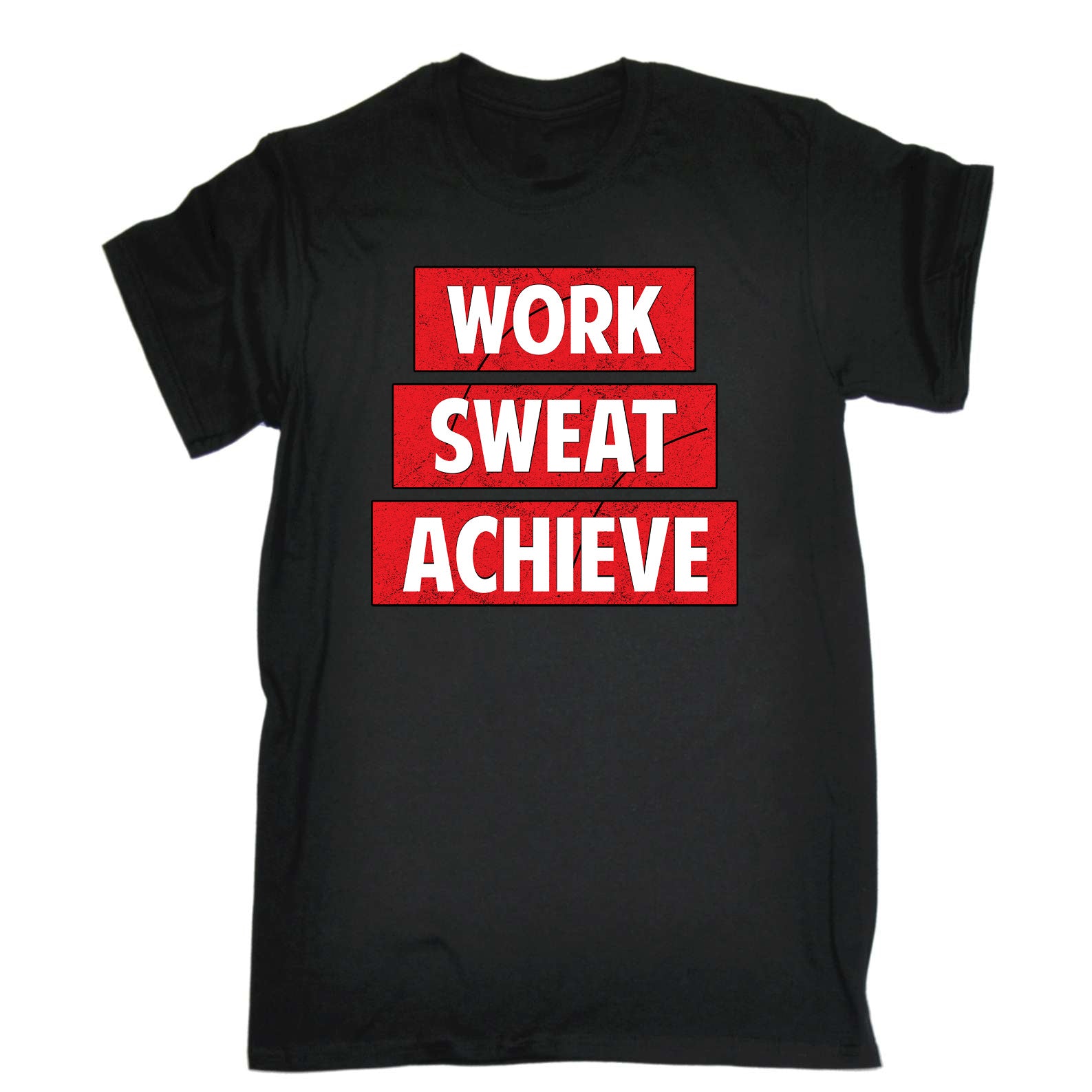 Work Sweat Achive Motivation - Mens Funny T-Shirt Tshirts