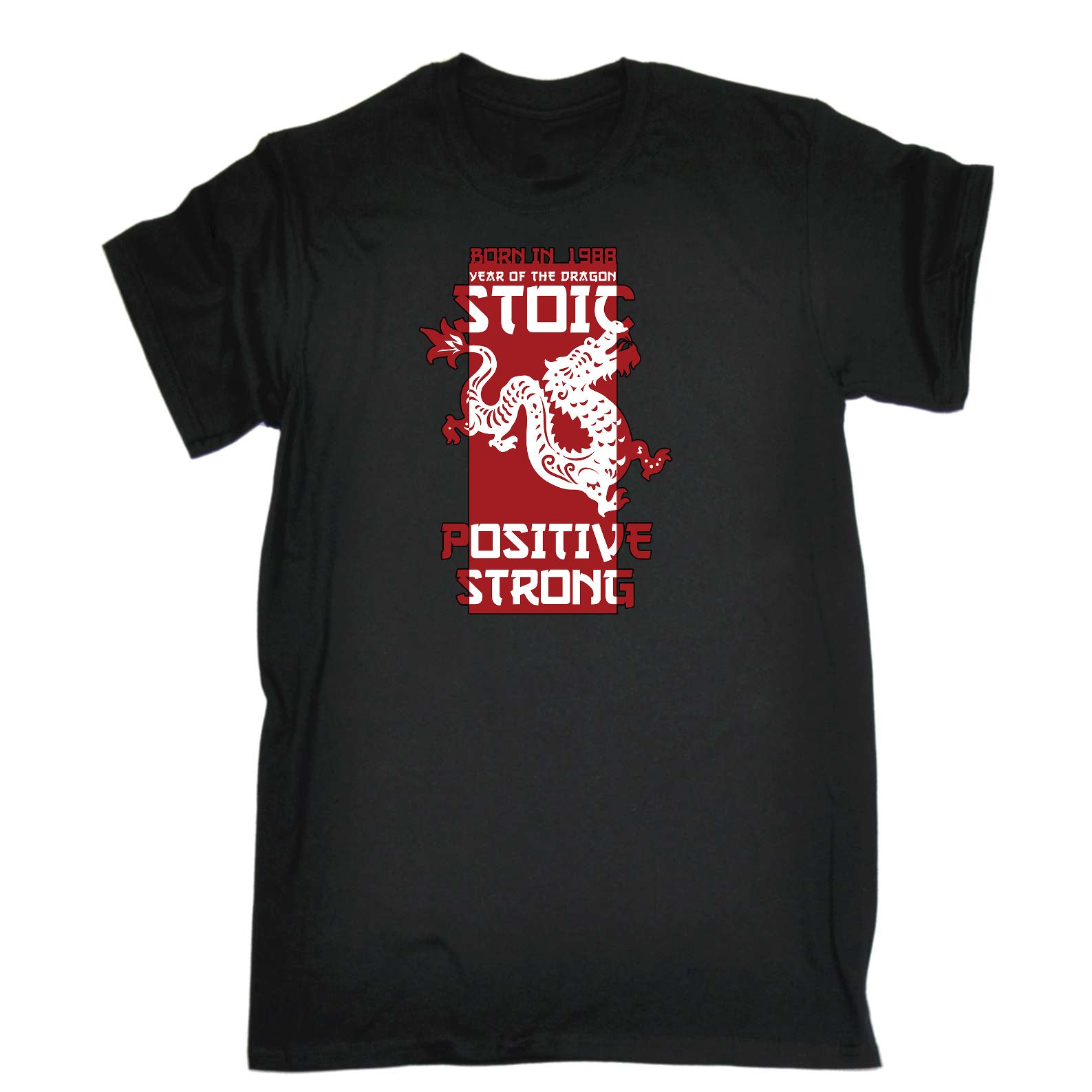 Born In 1988 Year Of The Dragon Birthday - Mens Funny T-Shirt Tshirts