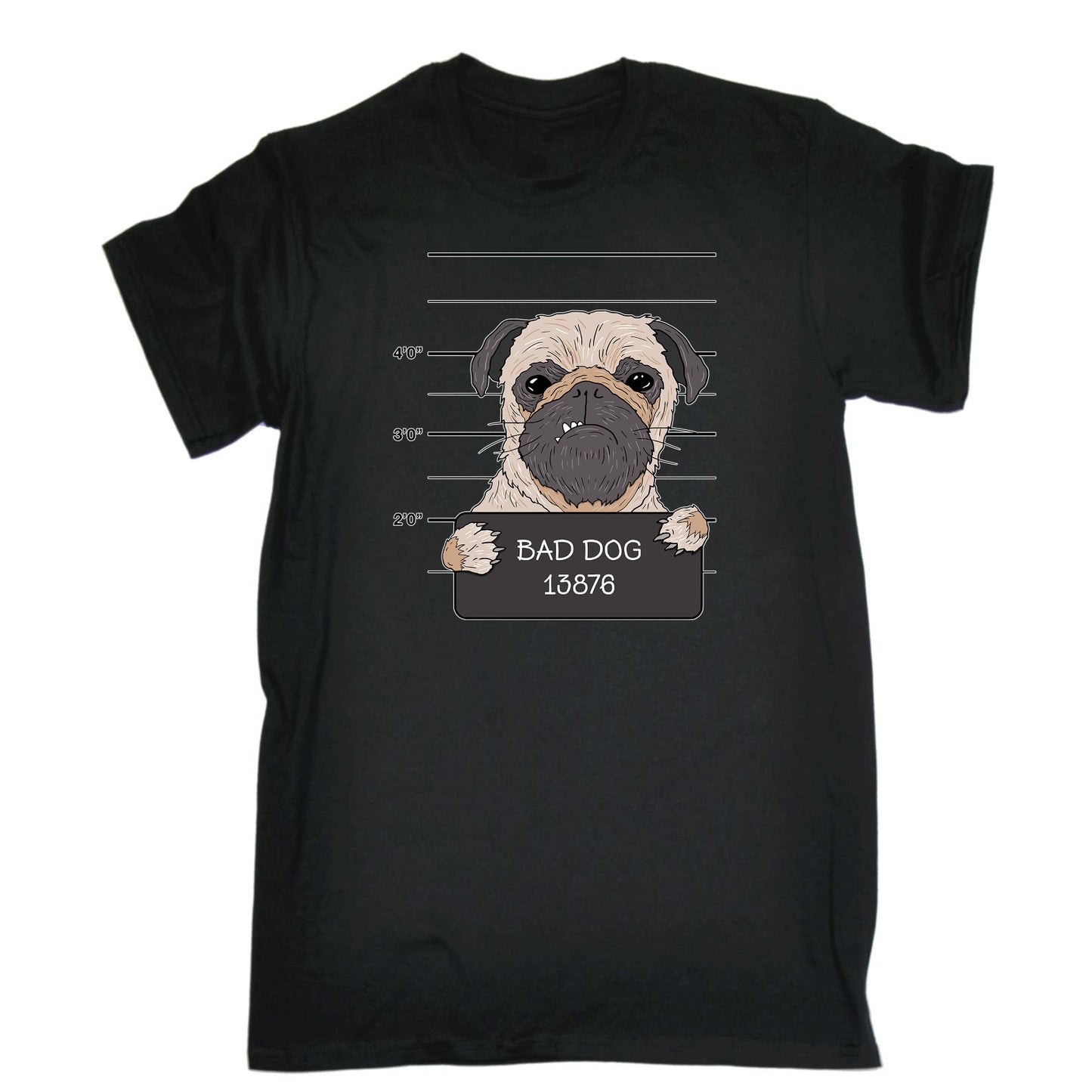 Bad Dog Criminal Line Up - Mens Funny T-Shirt Tshirts