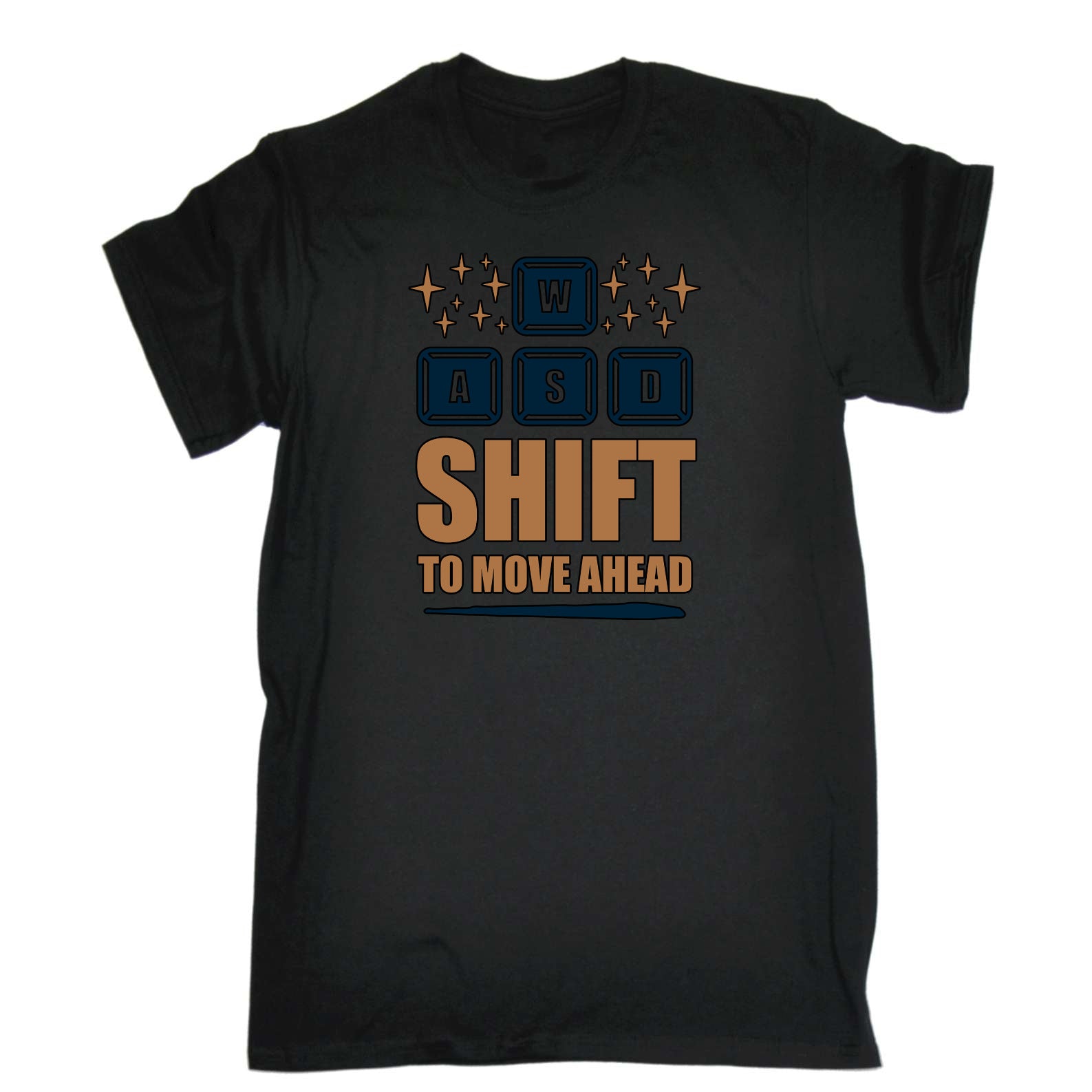 Wasd Shirt To Move Ahead - Mens Funny T-Shirt Tshirts
