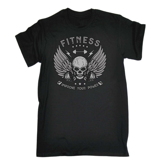 Fitness Improve Your Power Gym Bodybuilding Weights - Mens Funny T-Shirt Tshirts