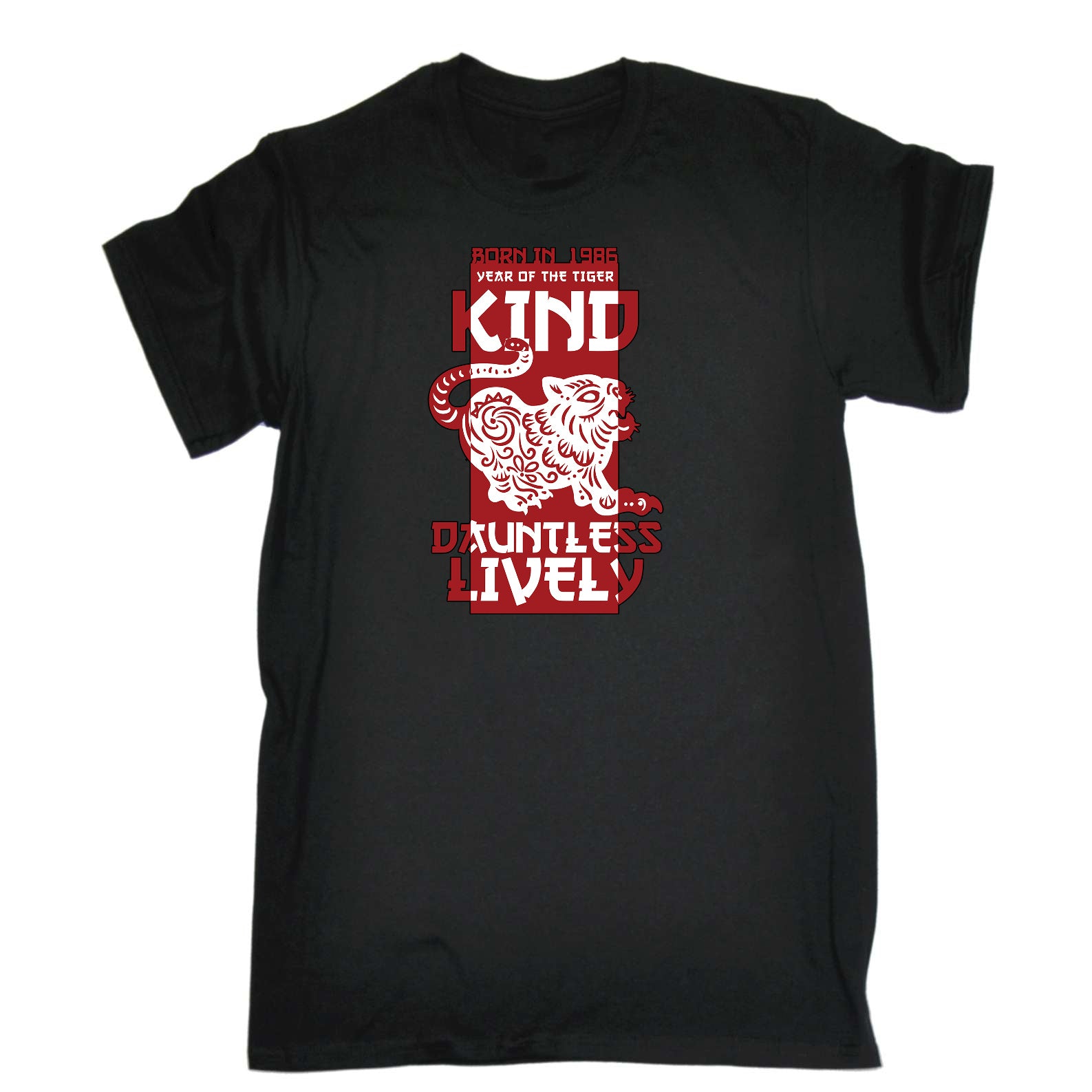 Born In 1986 Year Of The Tiger Birthday - Mens Funny T-Shirt Tshirts