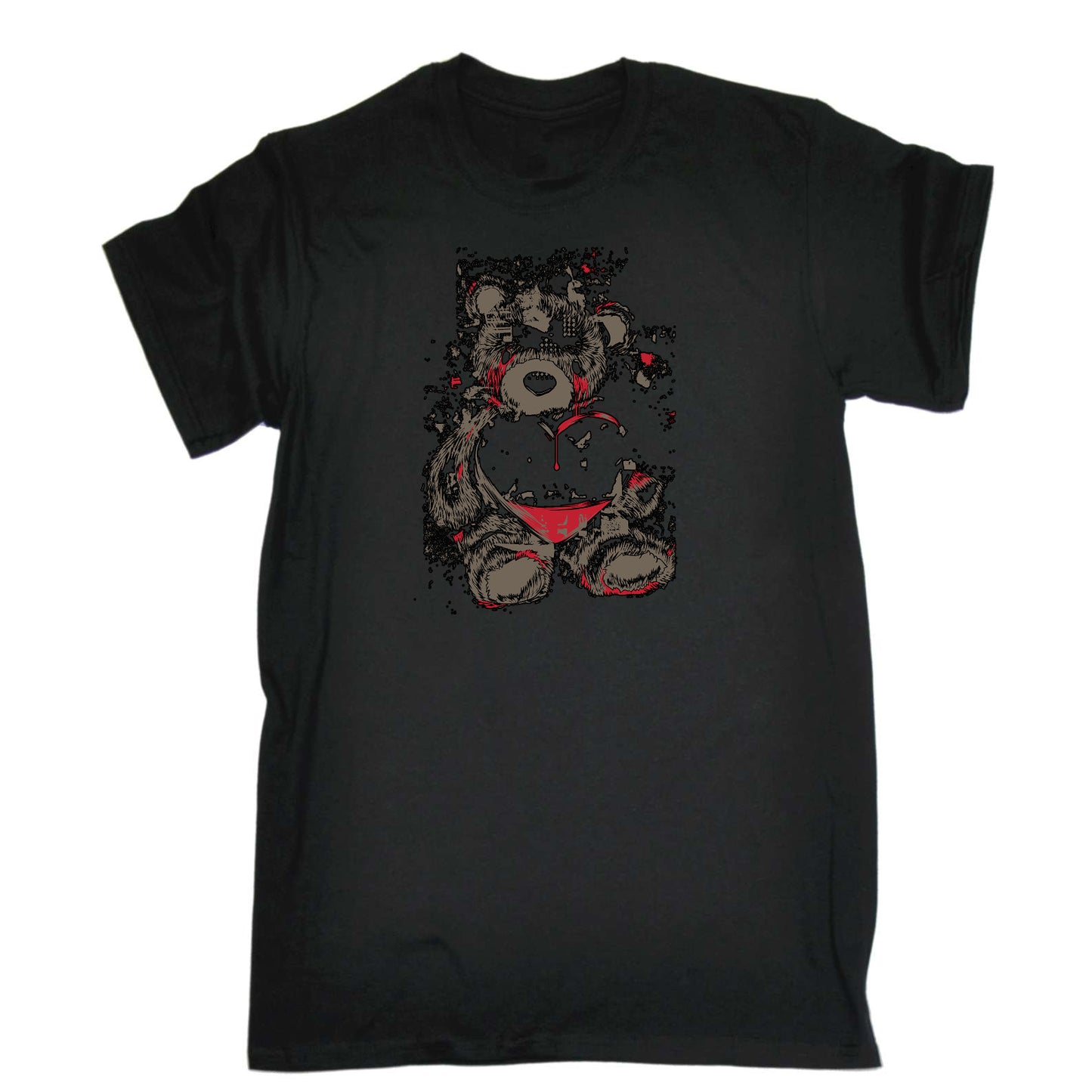 Teddy Bear Love Heart Fashion - Mens Funny T-Shirt Tshirts