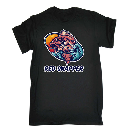 Red Snapper Fishing Angling Fish - Mens Funny T-Shirt Tshirts