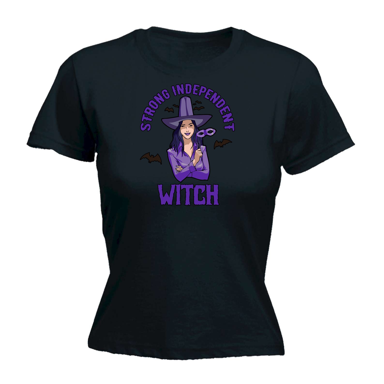 Strong Independent Witch Halloween - Funny Womens T-Shirt Tshirt