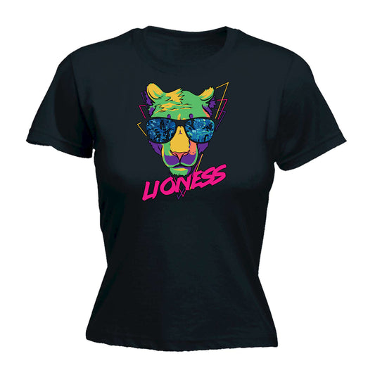 Lioness Retro Lion - Funny Womens T-Shirt Tshirt