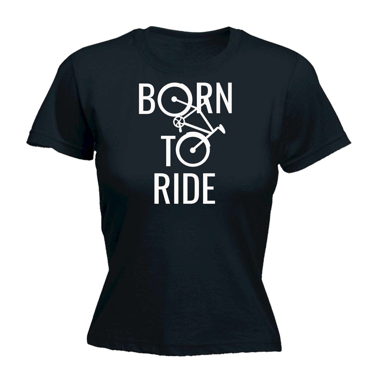 Born To Ride Cycling - Funny Womens T-Shirt Tshirt