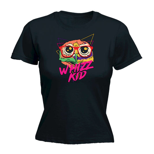 Whizz Kid Retro Owl - Funny Womens T-Shirt Tshirt