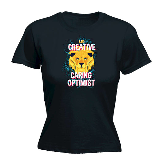 Leo Lion Birthday Creative Caring - Funny Womens T-Shirt Tshirt