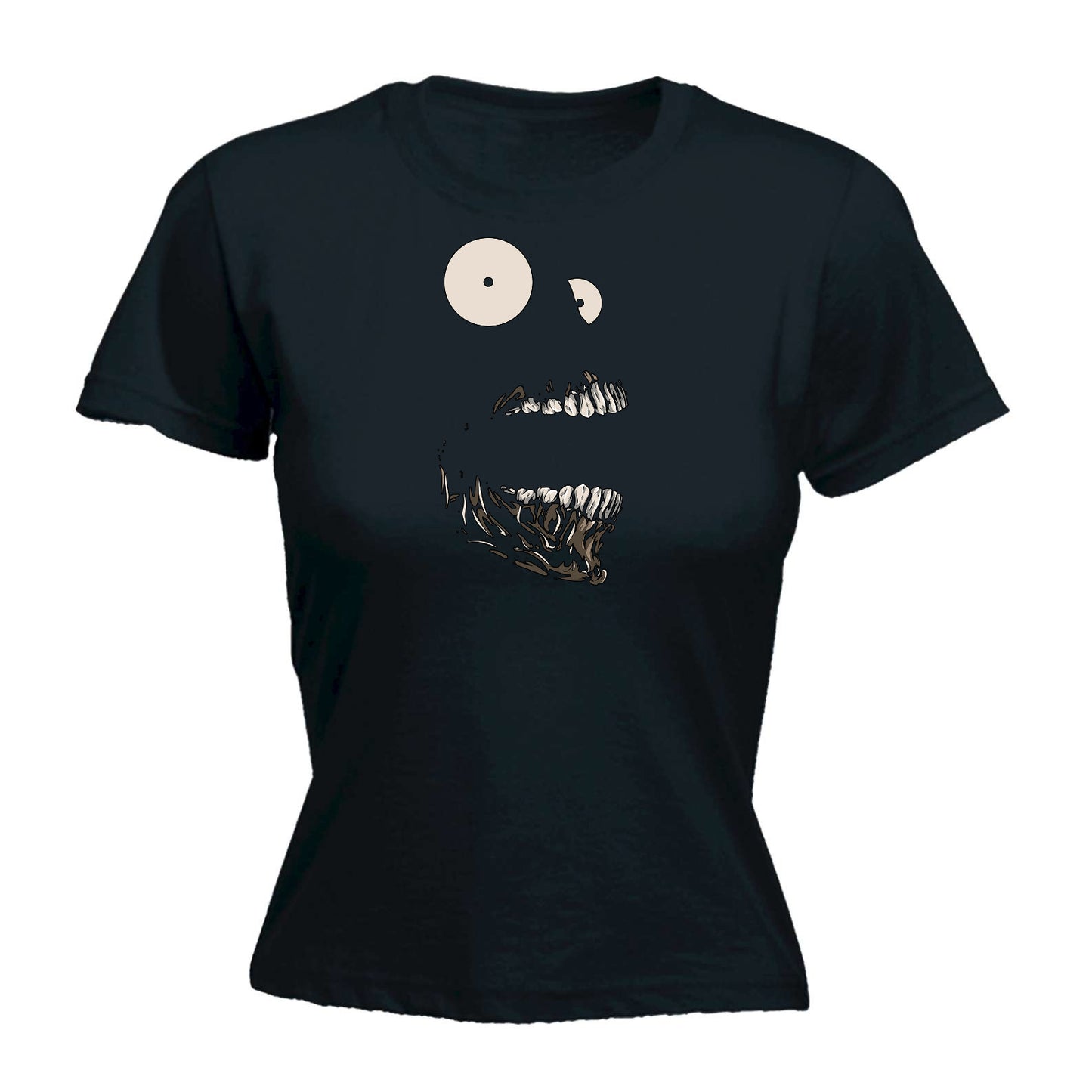 Scary Night Skull - Funny Womens T-Shirt Tshirt