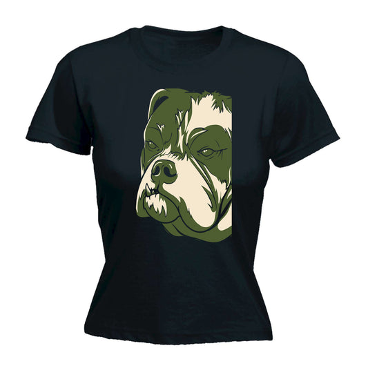 Bulldog Dog - Funny Womens T-Shirt Tshirt