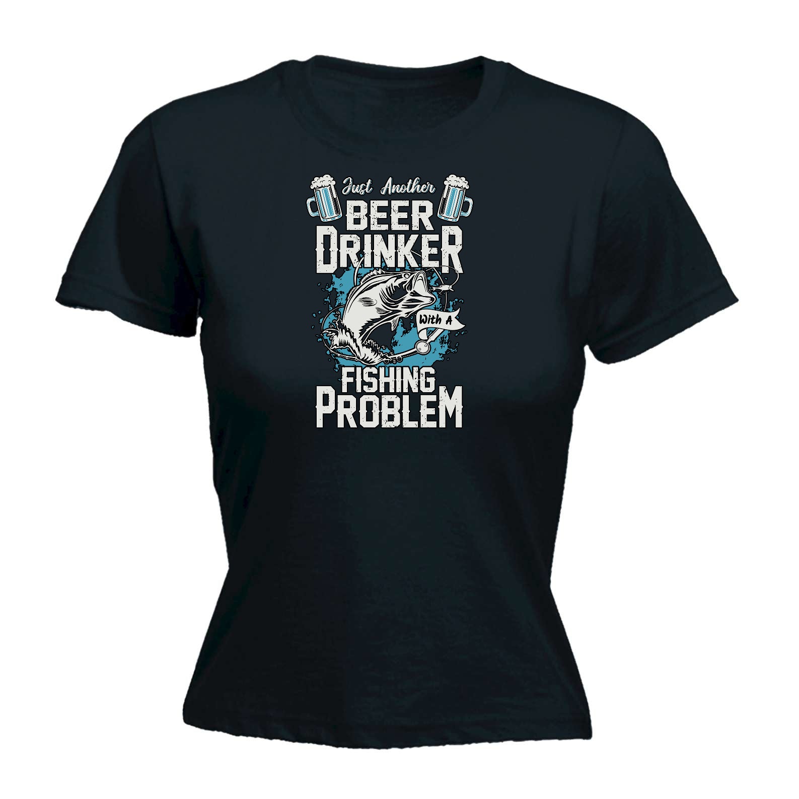 Just Another Beer Drinker With A Fishing Problem - Funny Womens T-Shirt Tshirt