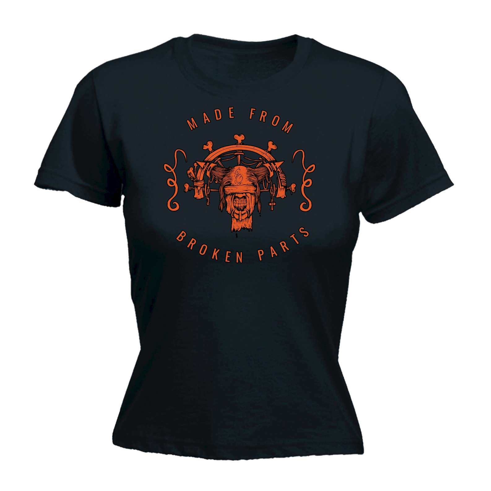 Made From Broken Parts Sailor - Funny Womens T-Shirt Tshirt