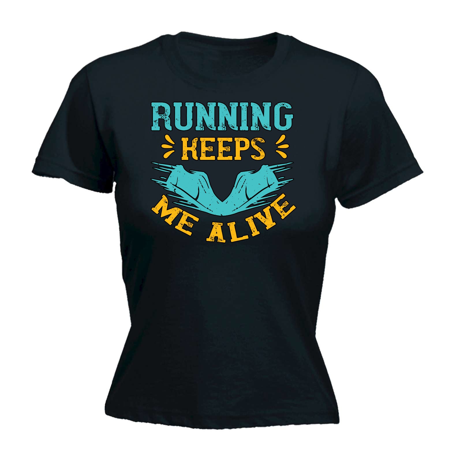 Running Keeps Me Alive Run - Funny Womens T-Shirt Tshirt