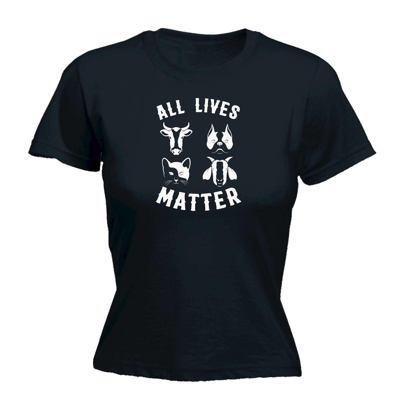 All Lives Matter Vegan Animal - Funny Womens T-Shirt Tshirt