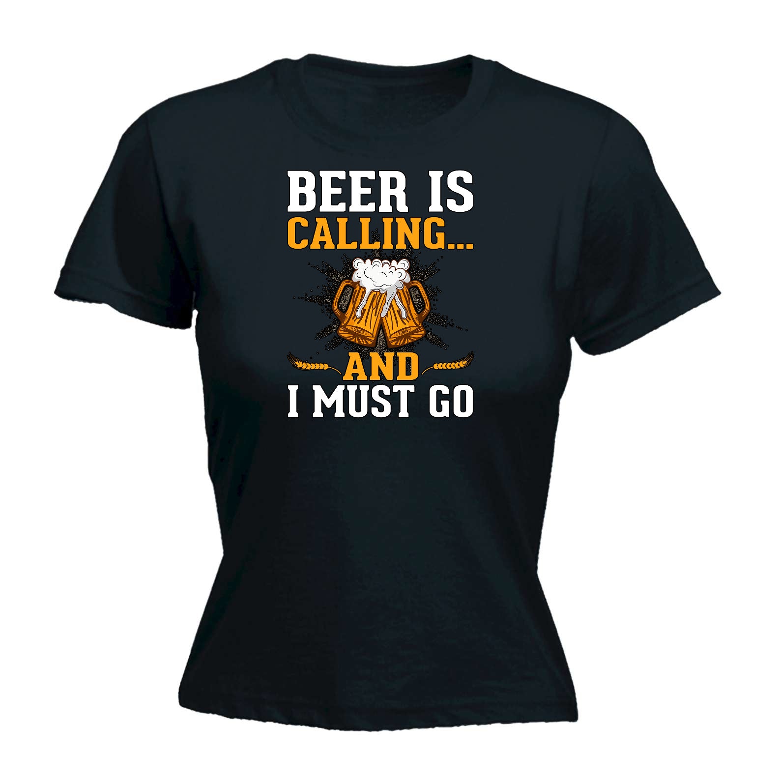 Beer Is Calling And I Must Go Alcohol - Funny Womens T-Shirt Tshirt