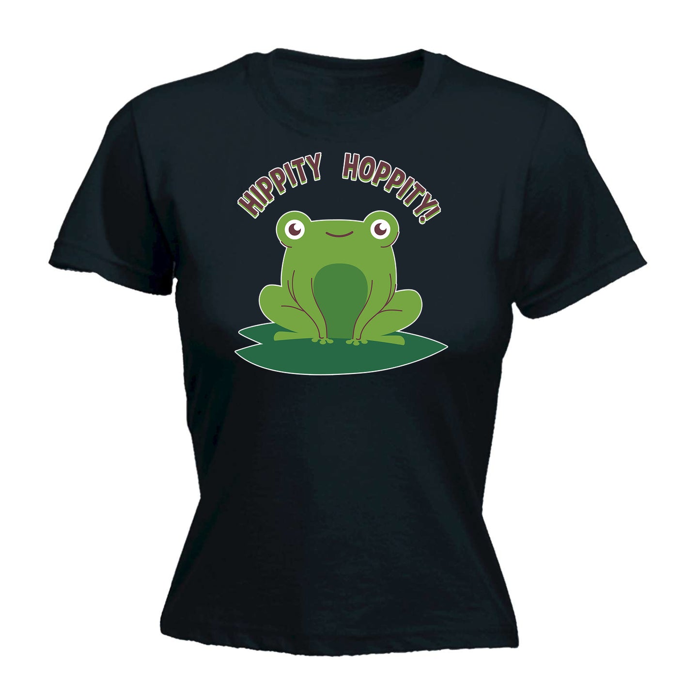 Hippity Hopity Frog - Funny Womens T-Shirt Tshirt