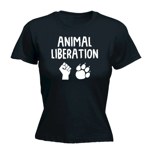 Animal Liberation Vegan Food - Funny Womens T-Shirt Tshirt