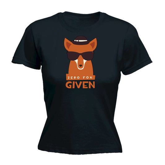 Zero Fox Given - Funny Womens T-Shirt Tshirt