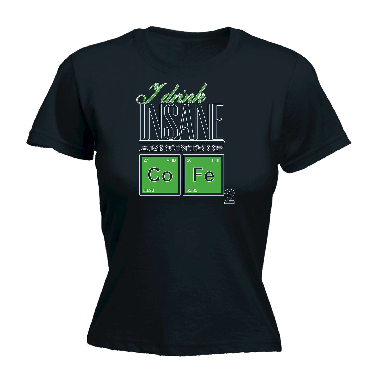 I Drink Insane Amounts Of Coffee - Funny Womens T-Shirt Tshirt