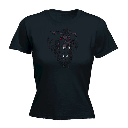 Lion Raw - Funny Womens T-Shirt Tshirt