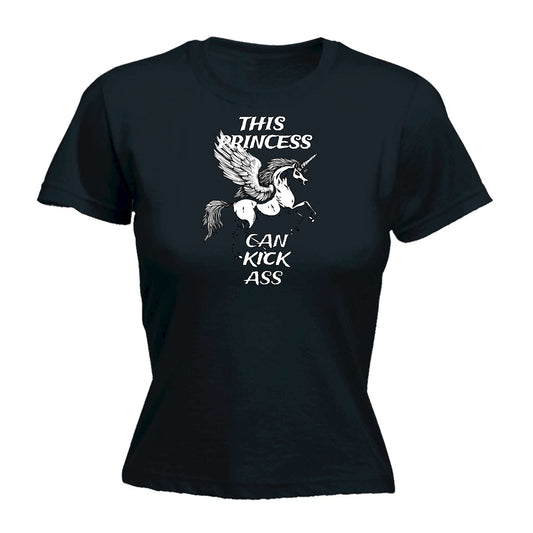 Kickass Princess Unicorn - Funny Womens T-Shirt Tshirt