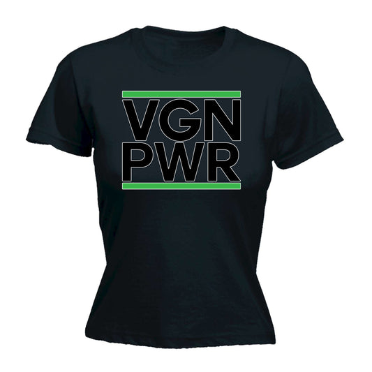 Vegan Power - Funny Womens T-Shirt Tshirt