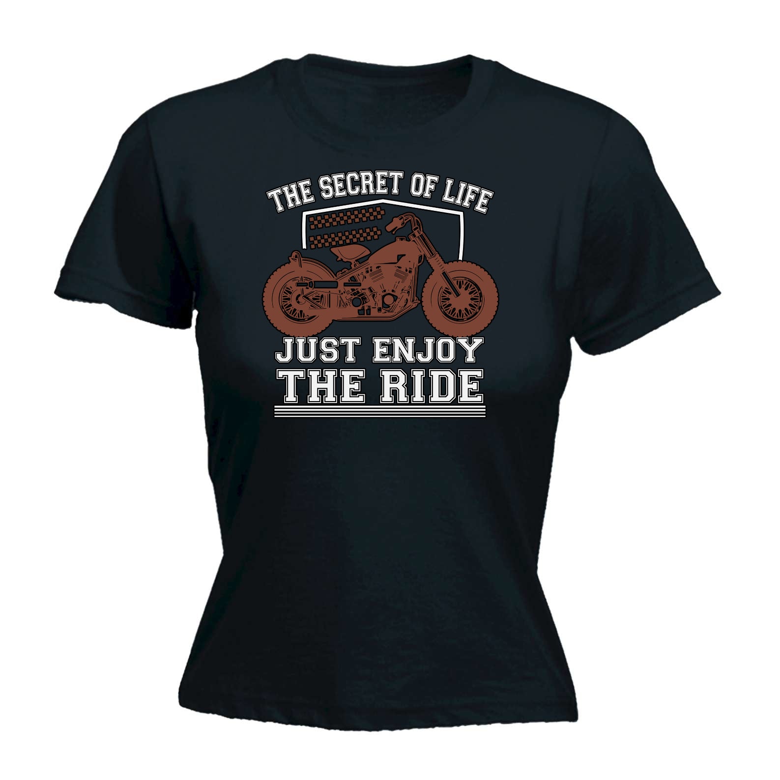 Secret Of Life Ride Motorcycle Motorbike - Funny Womens T-Shirt Tshirt