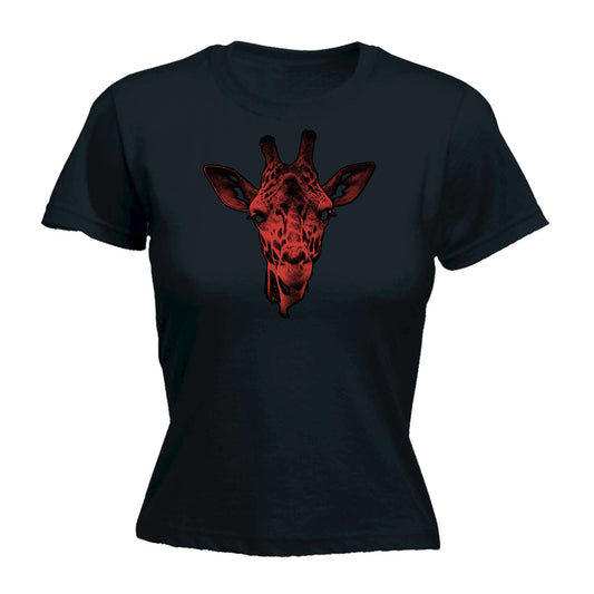 Giraffe Head - Funny Womens T-Shirt Tshirt