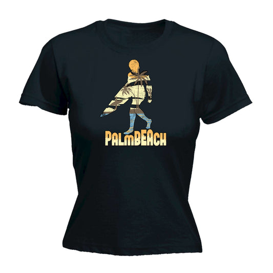 Palmbeach Surf Surfing - Funny Womens T-Shirt Tshirt