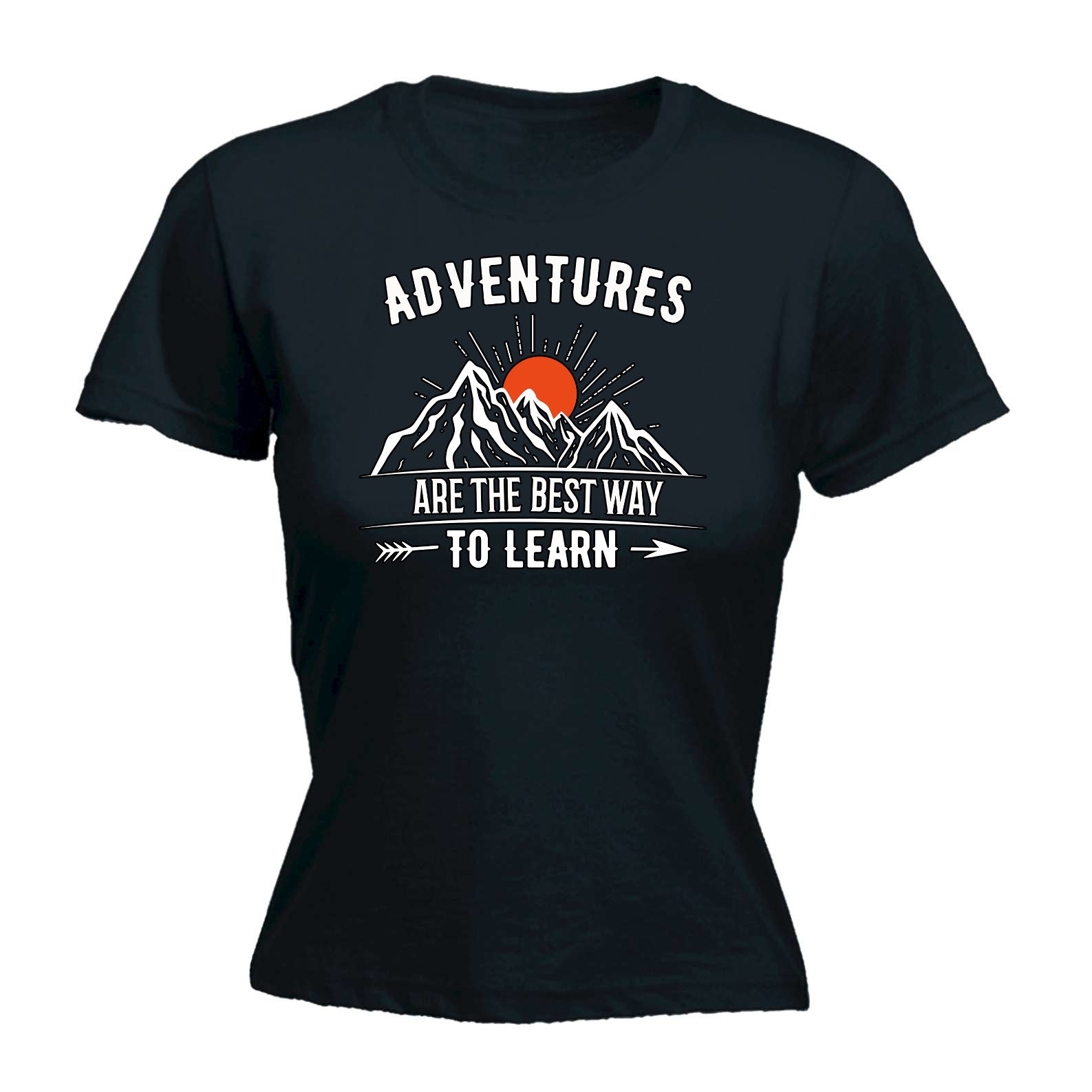 Adventures Are The Best Way To Learn Camping Camp Hiking - Funny Womens T-Shirt Tshirt