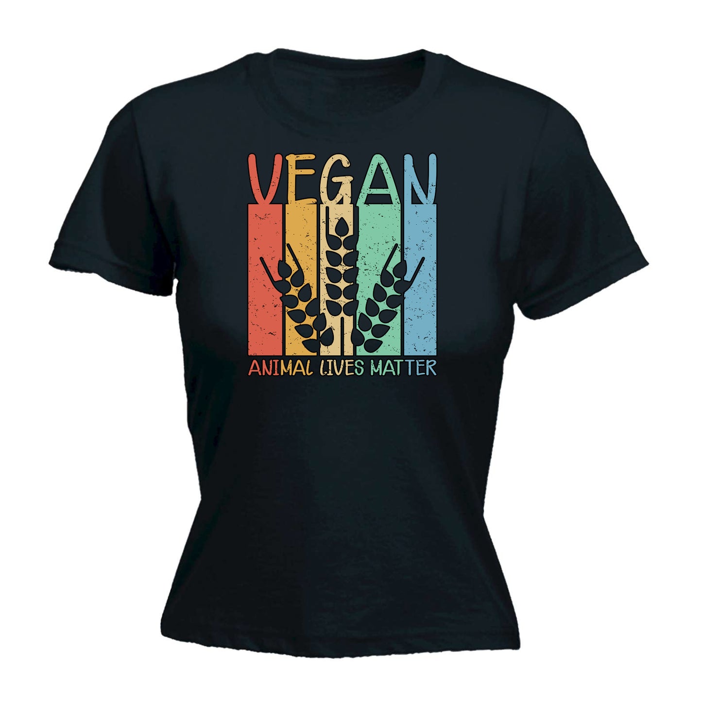 Vegan Animal Lives Matter Food - Funny Womens T-Shirt Tshirt