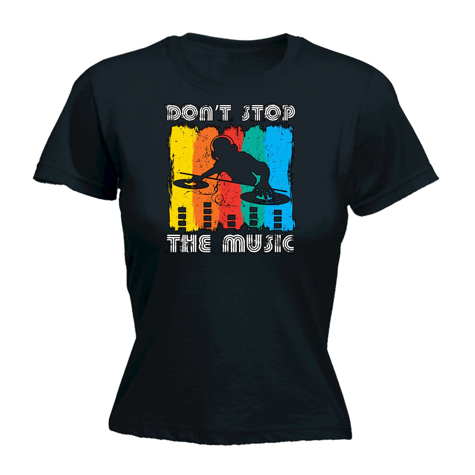 Dont Stop The Music Dj Record Vinyl - Funny Womens T-Shirt Tshirt