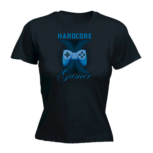 Hardcore Gamer Game - Funny Womens T-Shirt Tshirt