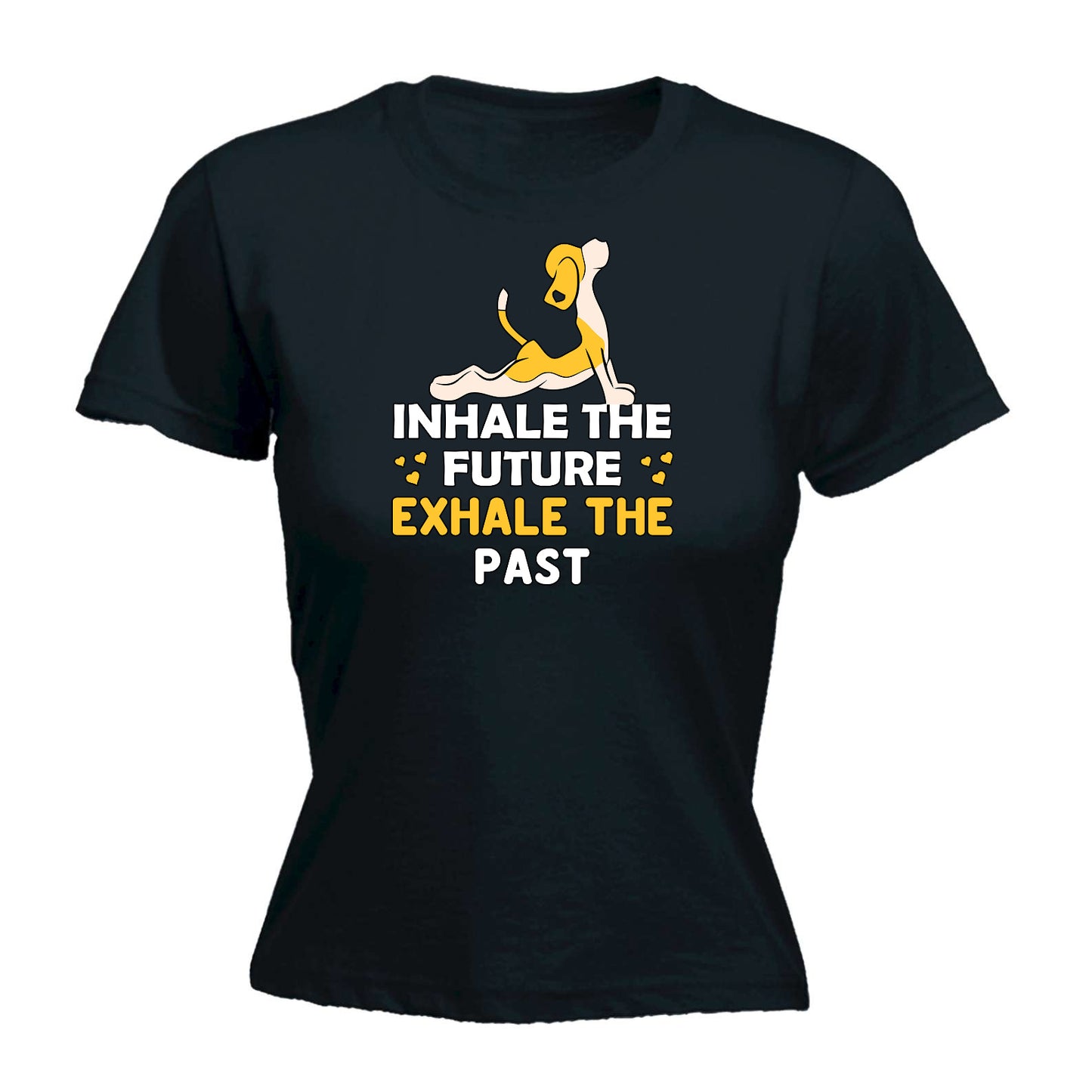 Inhale The Future Exhale The Past Yoga - Funny Womens T-Shirt Tshirt