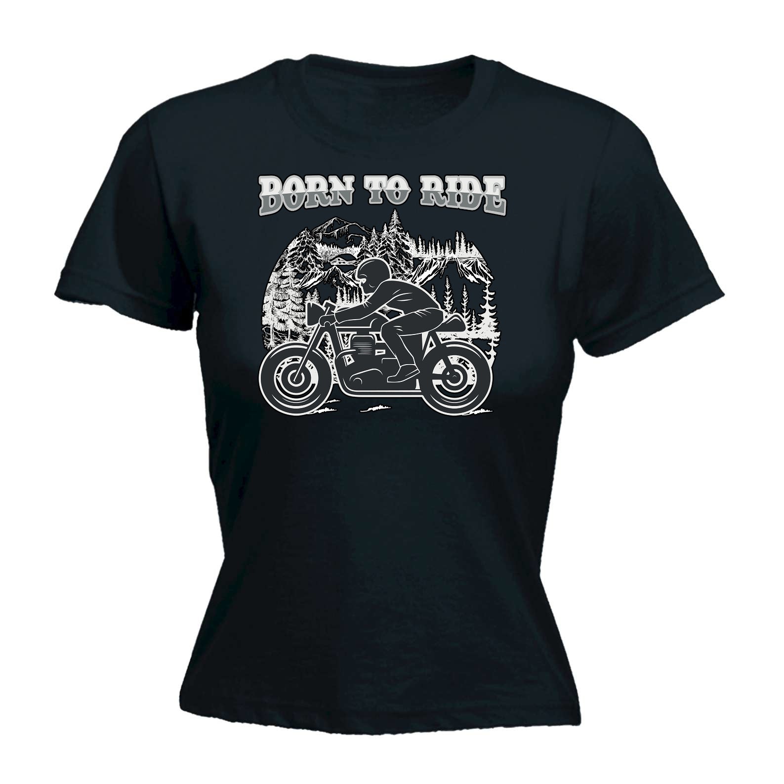 Born To Ride Motorcycle Motorbike - Funny Womens T-Shirt Tshirt